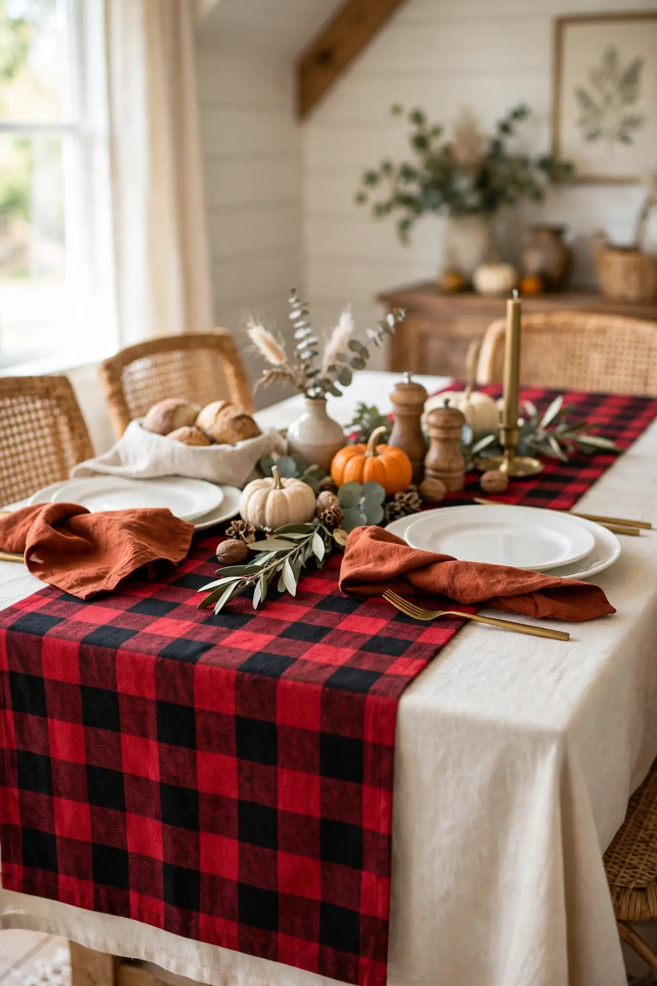 Plaid Table Layers