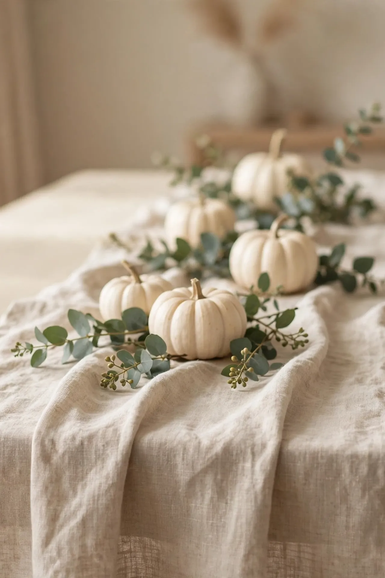 Rustic Linen Runner Glow