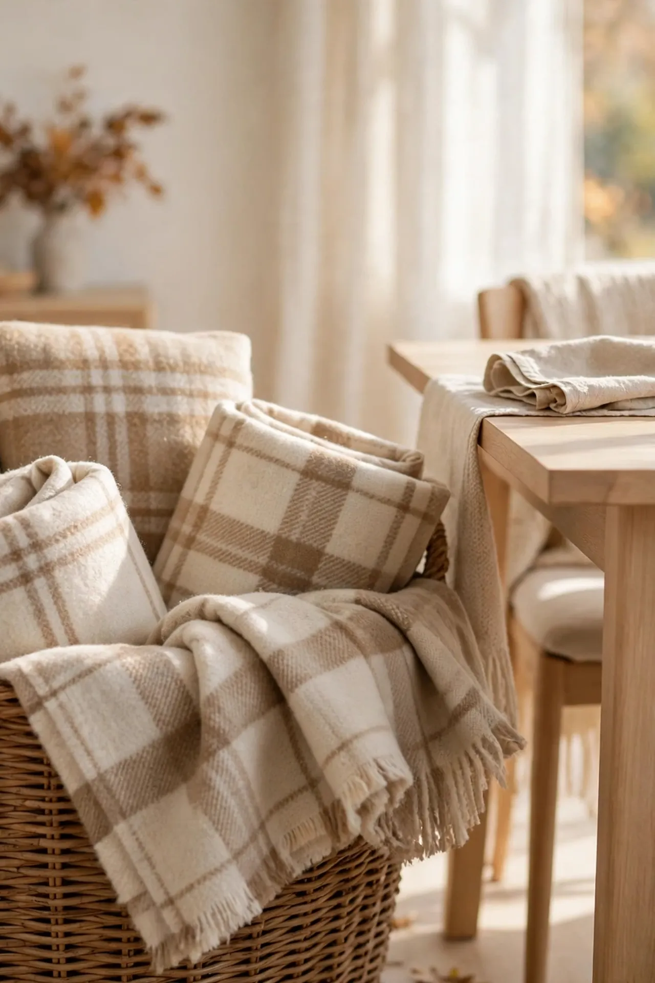 Warm Tartan Throws
