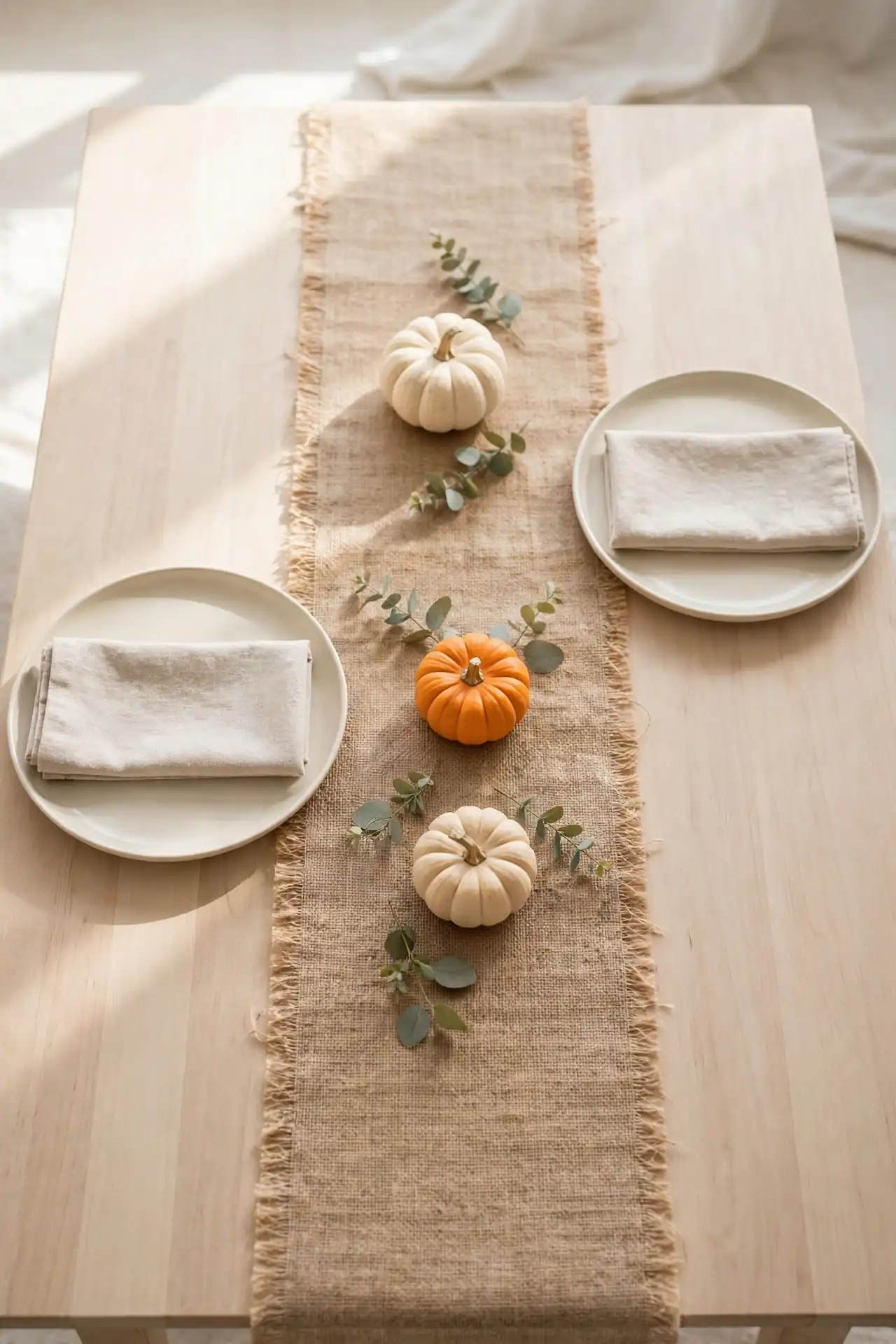 Burlap Table Runner