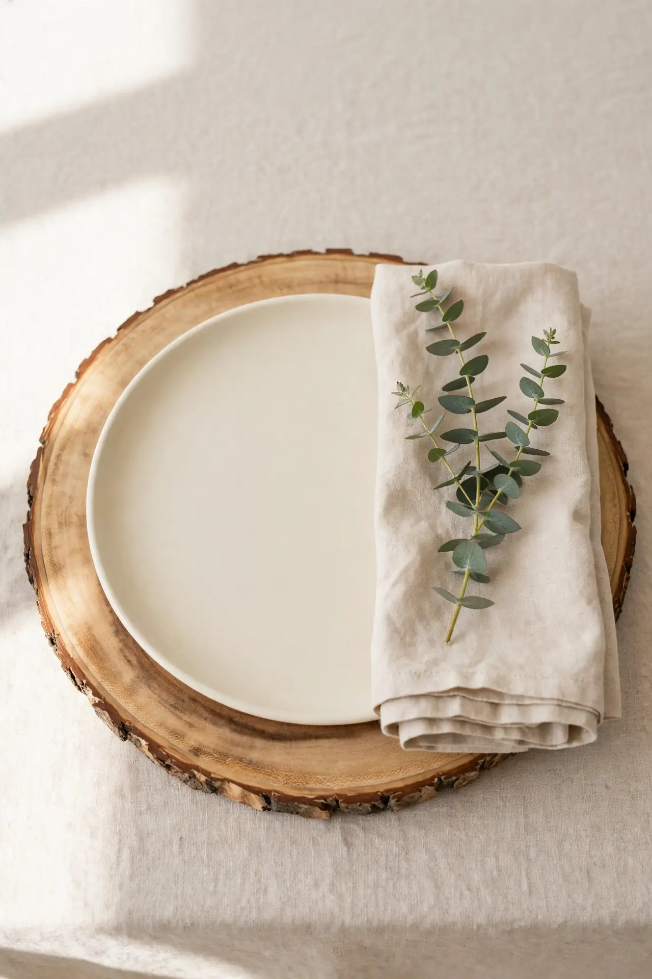 Wood Slice Chargers