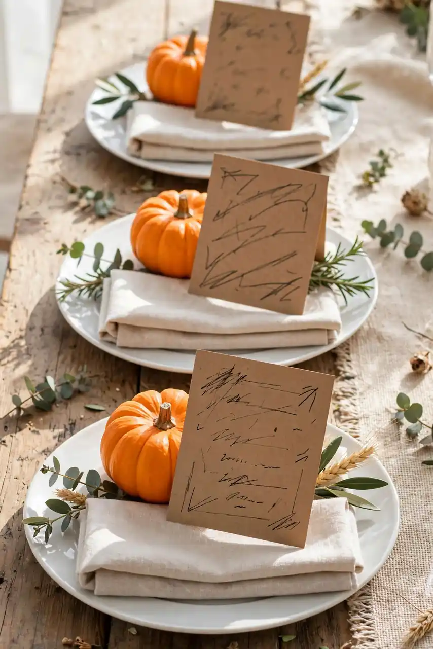 Kraft Paper Menus