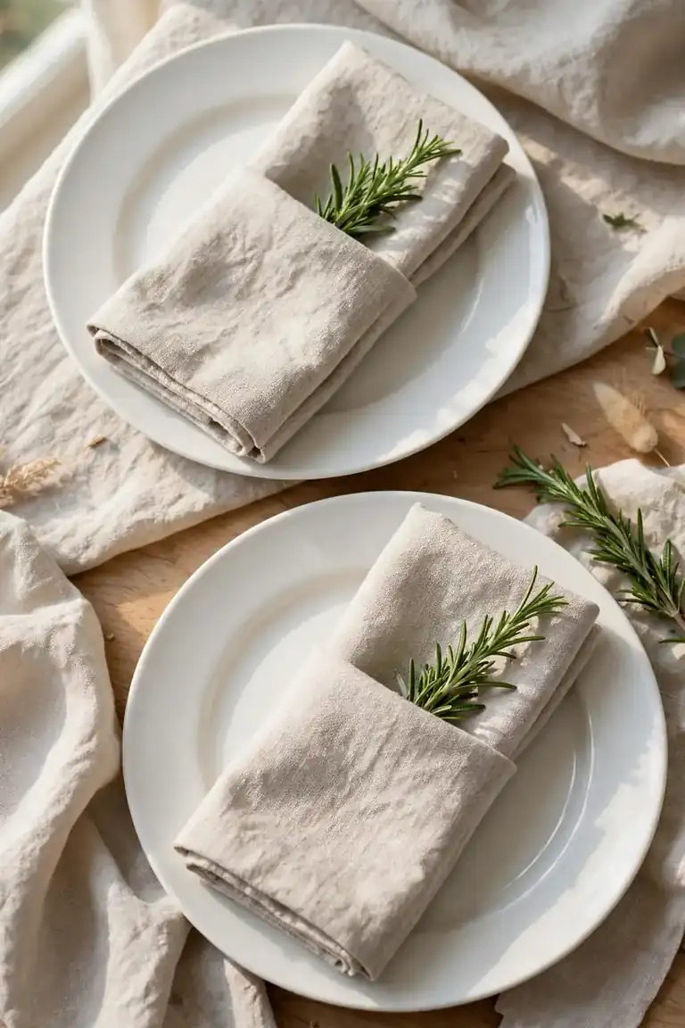 Linen Napkin Folds
