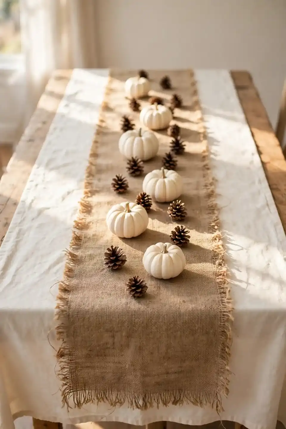 Rustic Burlap Runner