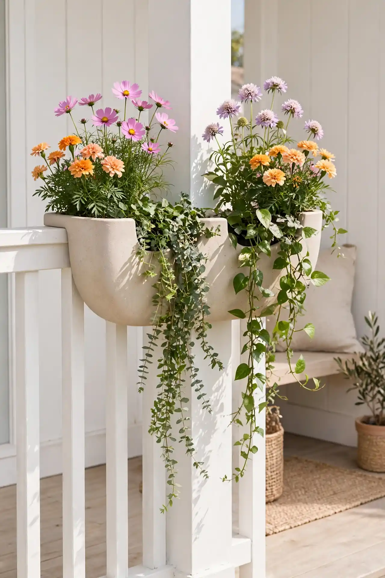 Corner Rail Planters