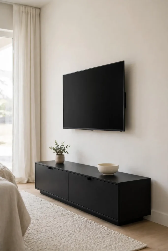 Minimalist Black Console