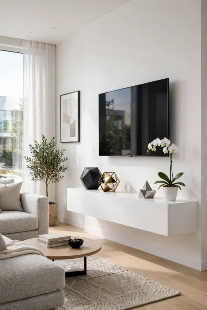 Modern tv stand decor ideas