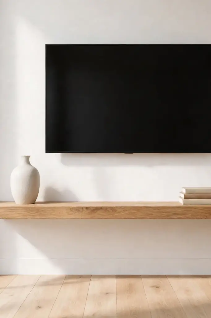 Floating Console Shelf