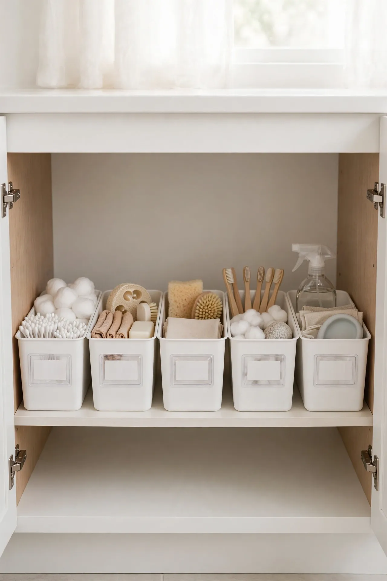 Labeled Storage Bins
