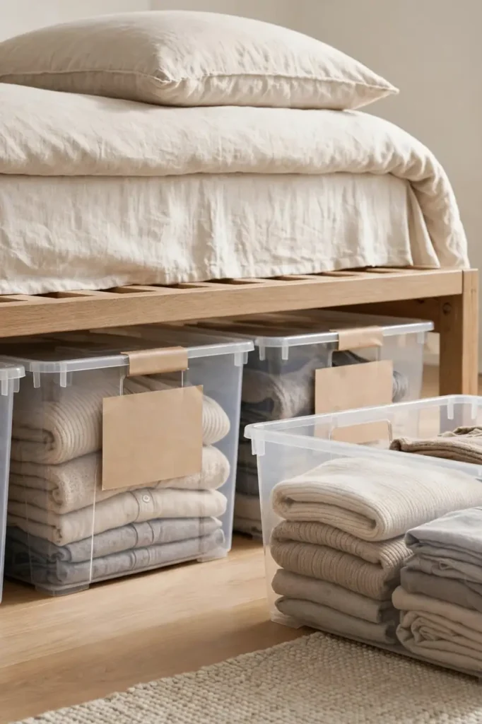 Labeled Clear Bins