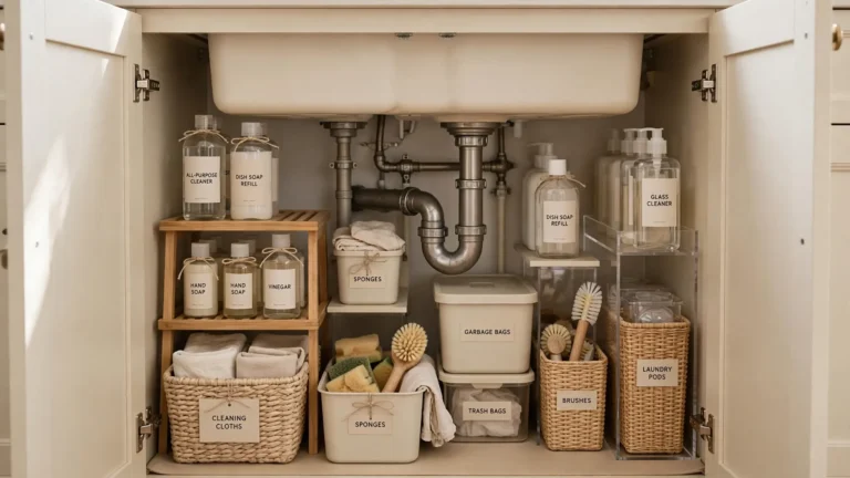 under kitchen sink organization ideas