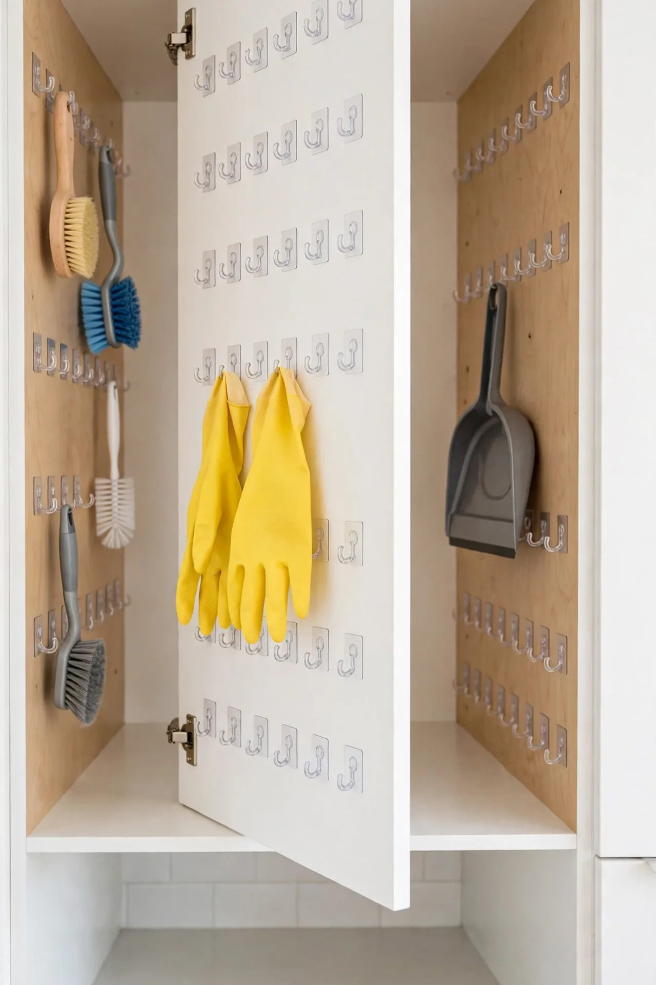 Adhesive Hook Rows