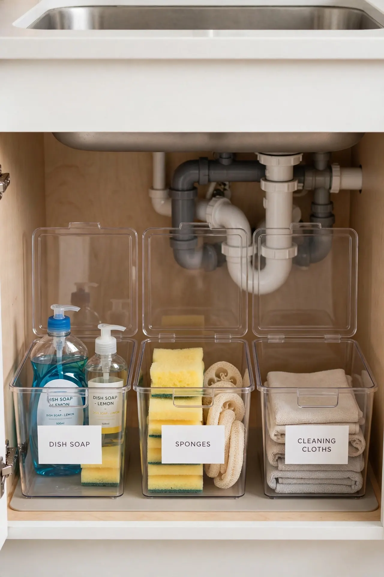 Labeled Clear Bins