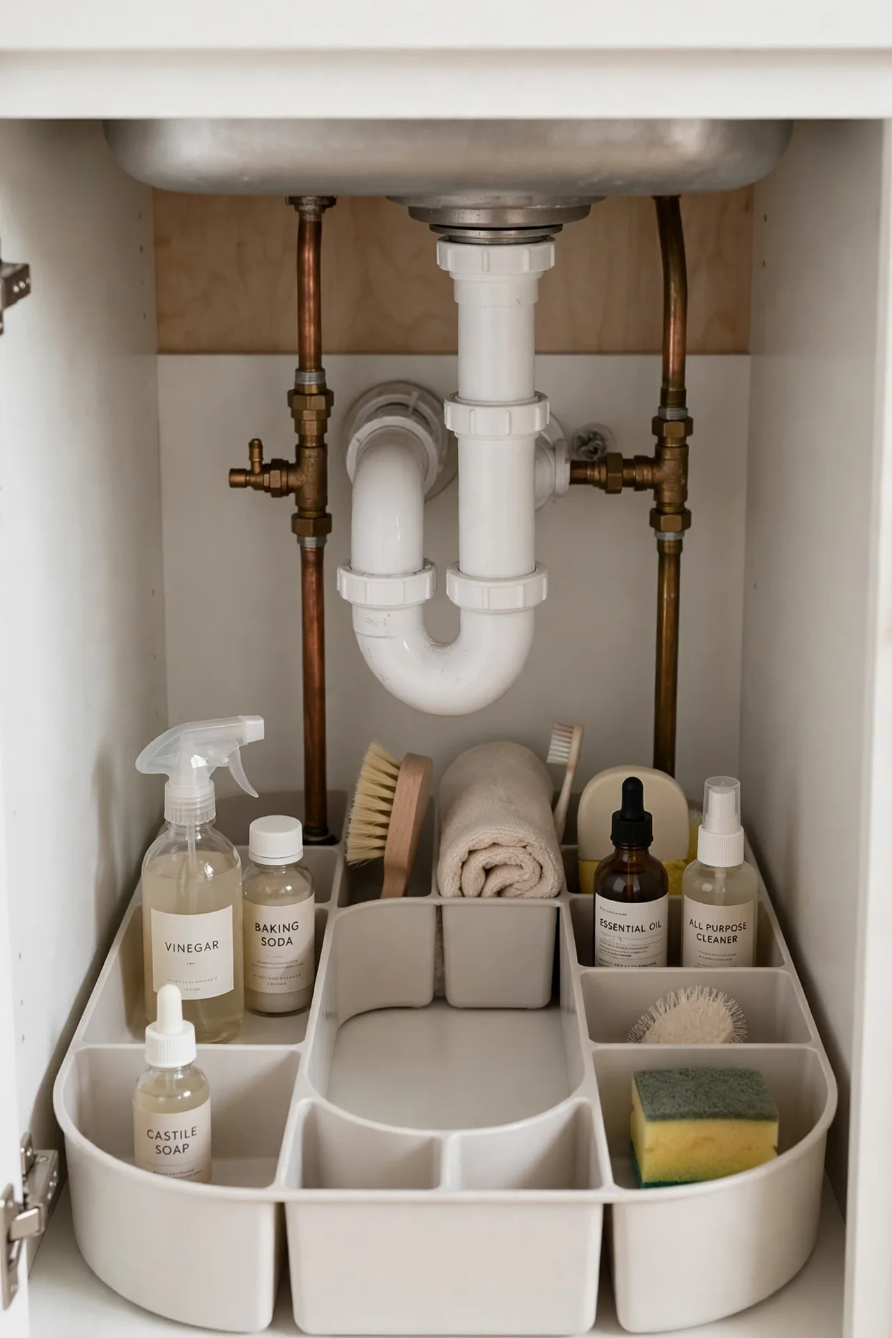 Pipe-Hugging Tray