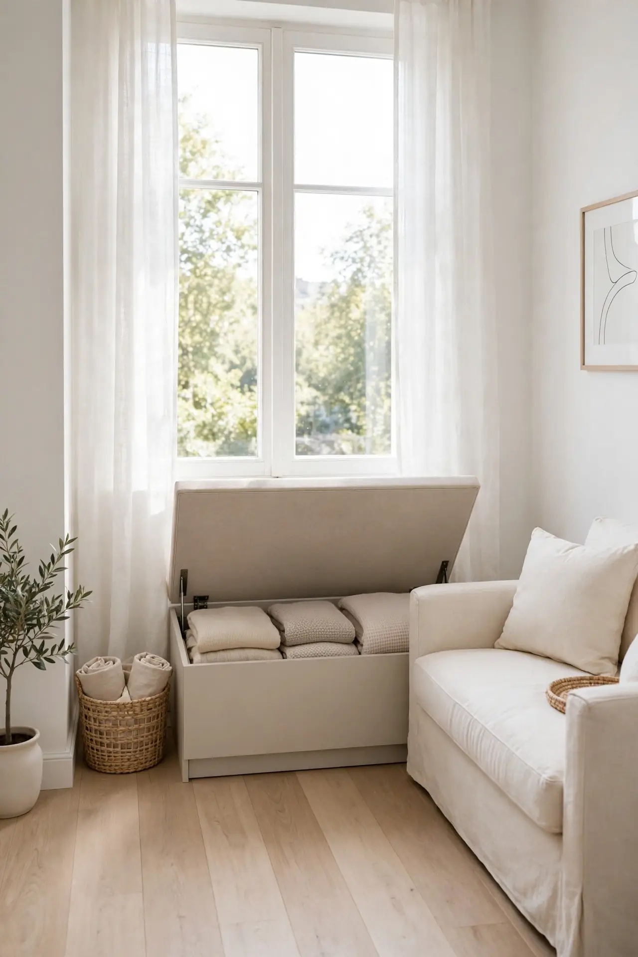 Hidden Storage Benches