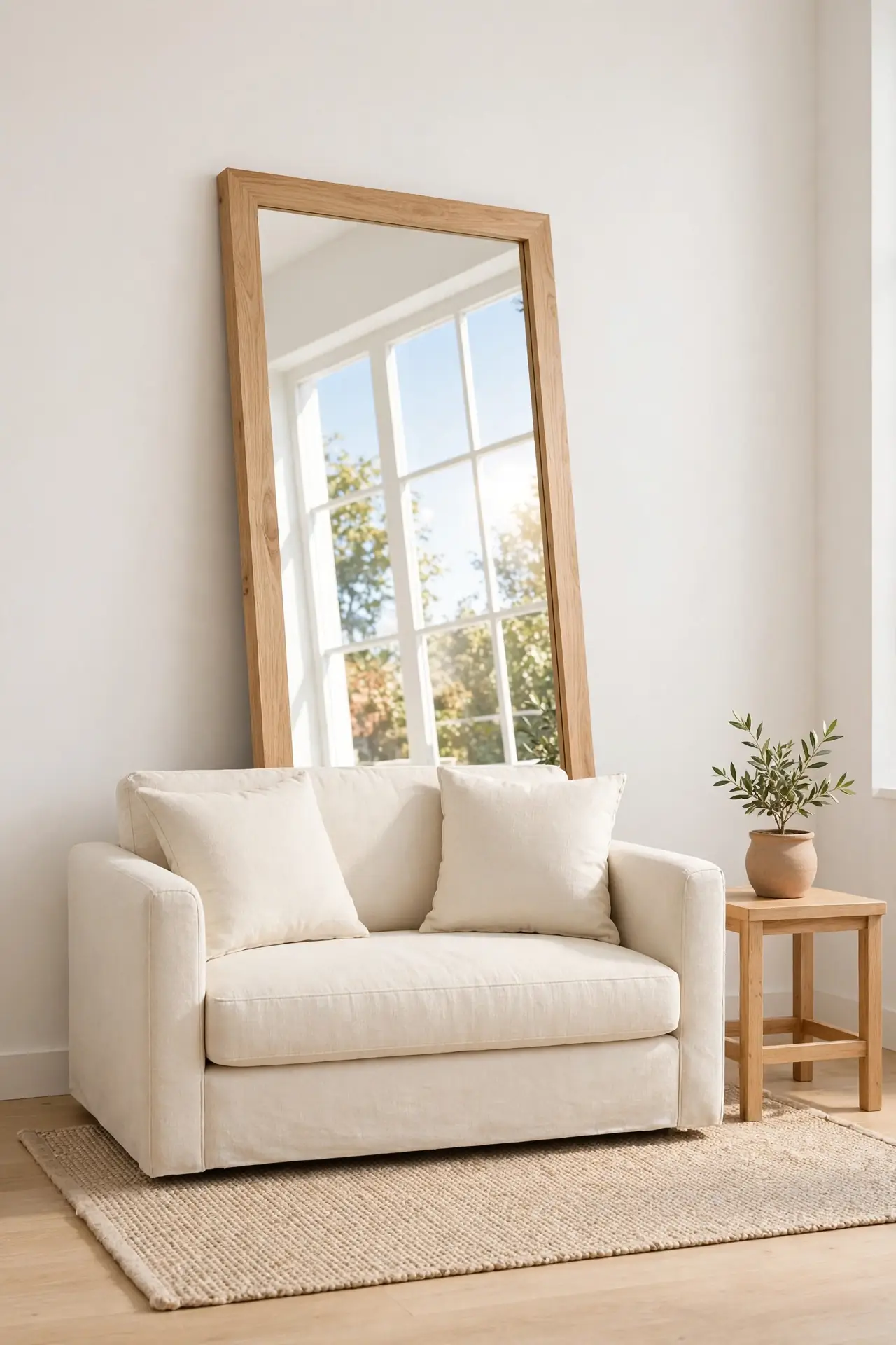 Mirror Behind Seating