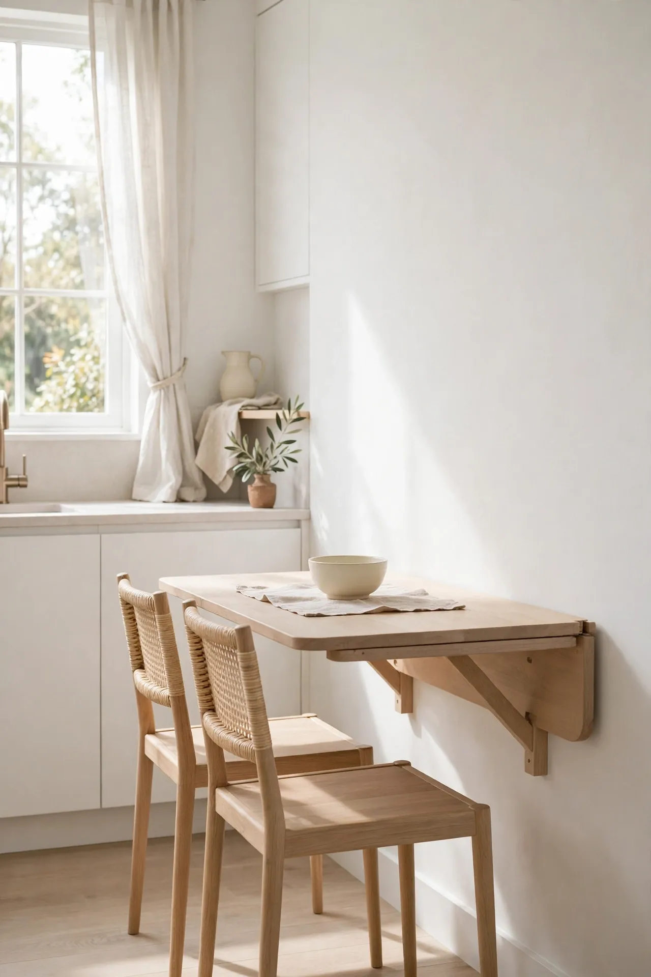 Fold-Down Dining Table