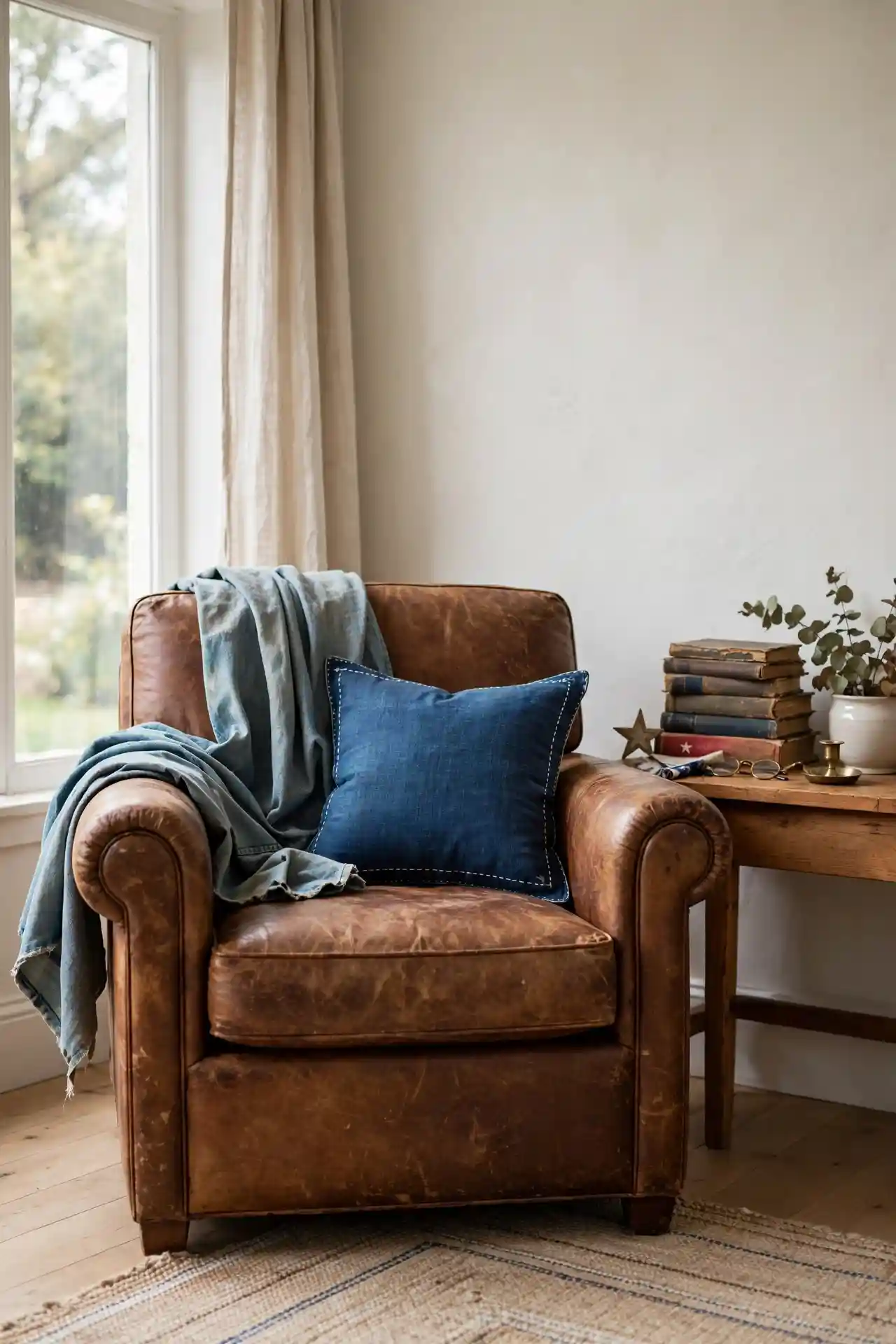 Aged Denim Accents