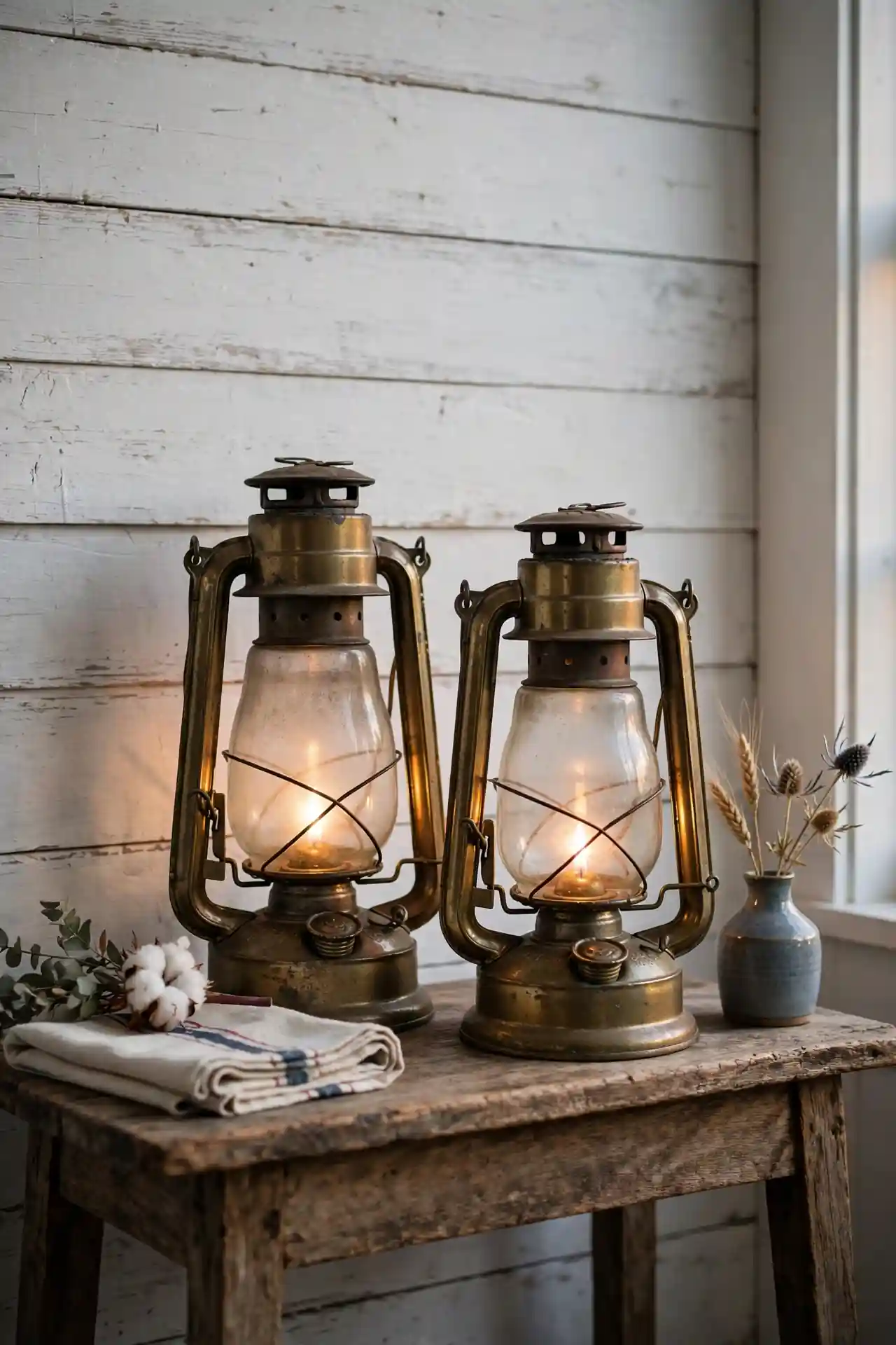 Antique Lantern Pairing