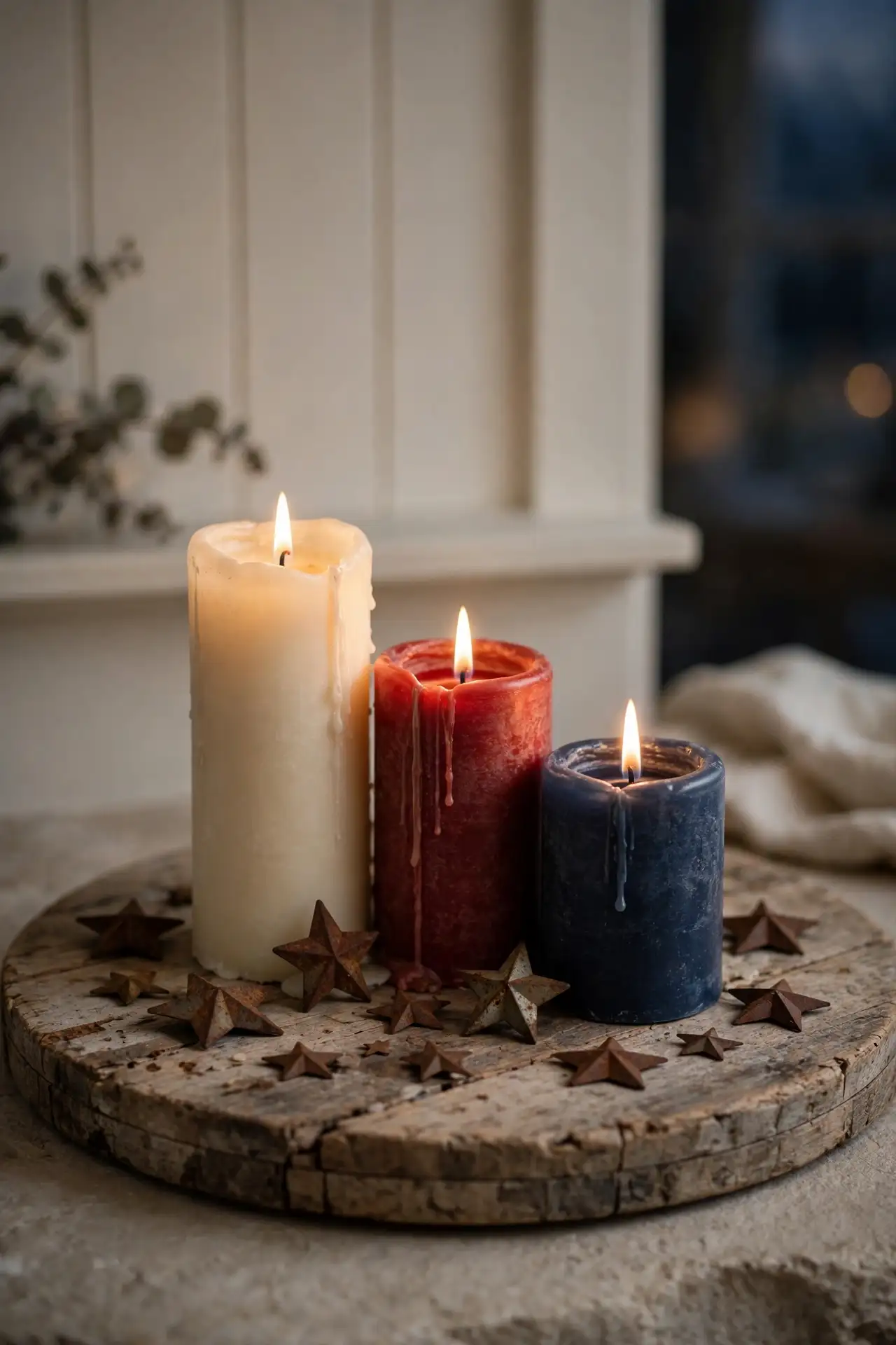 Patriotic Candle Cluster