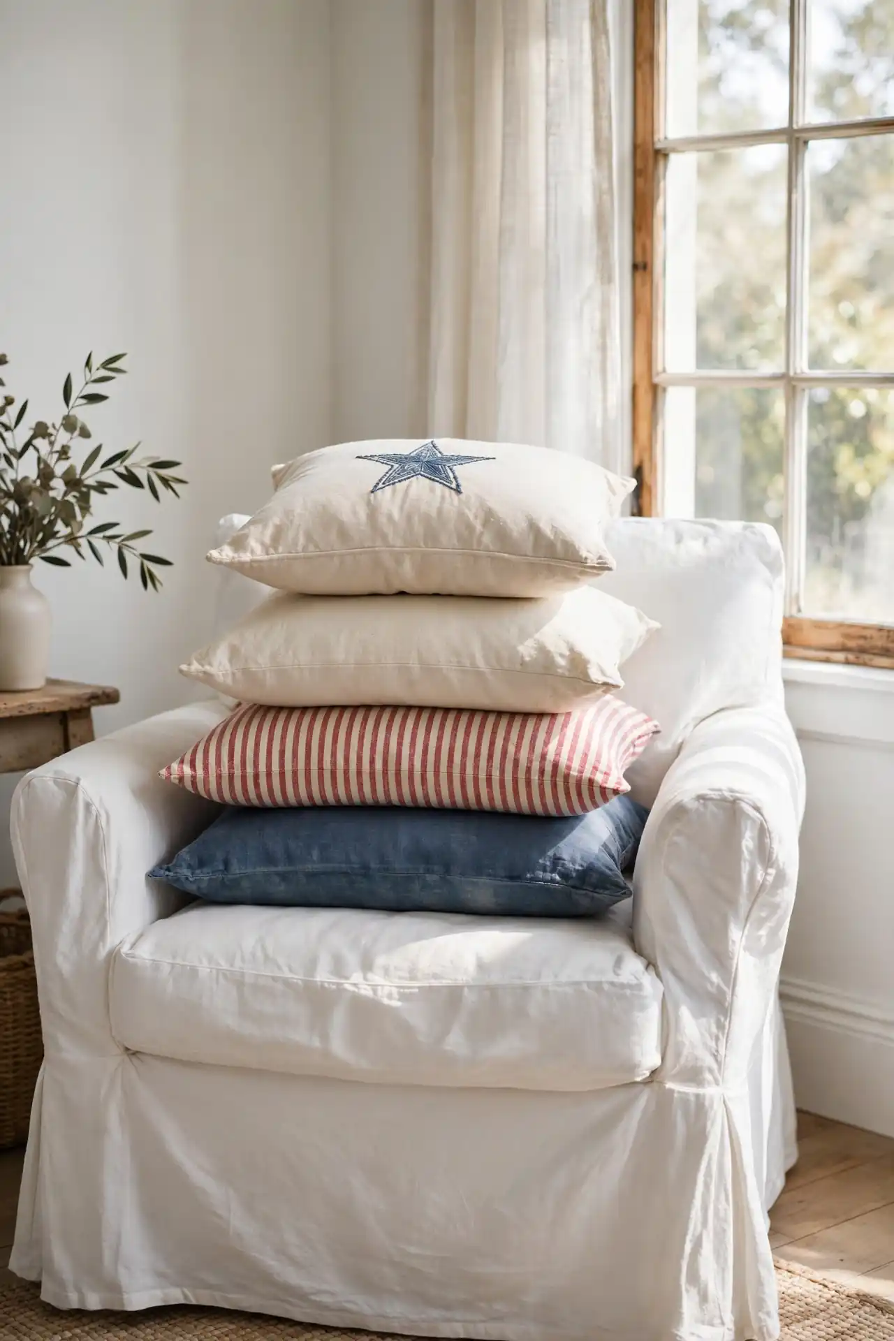 Patriotic Pillow Stack