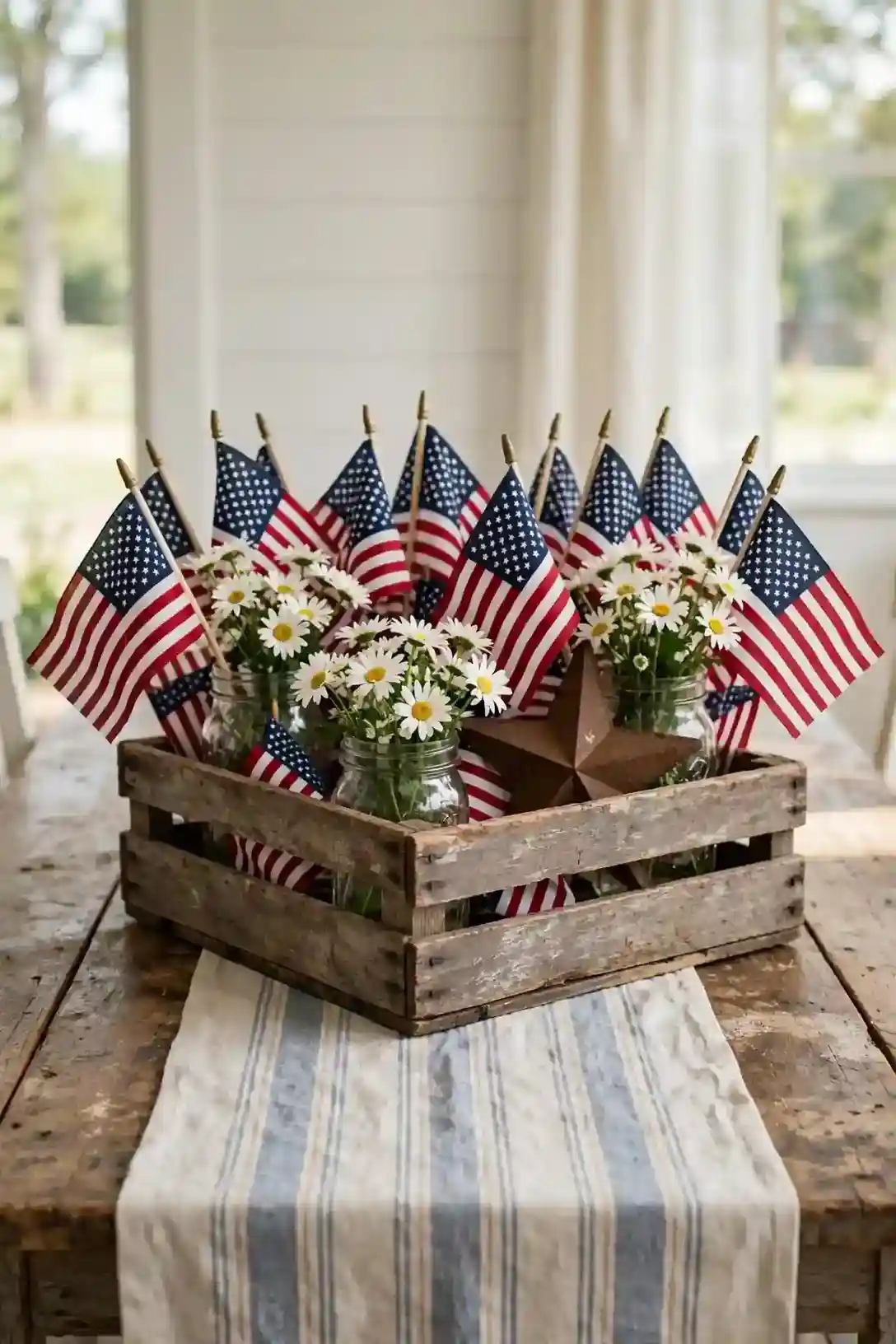Rustic Crate Centerpiece