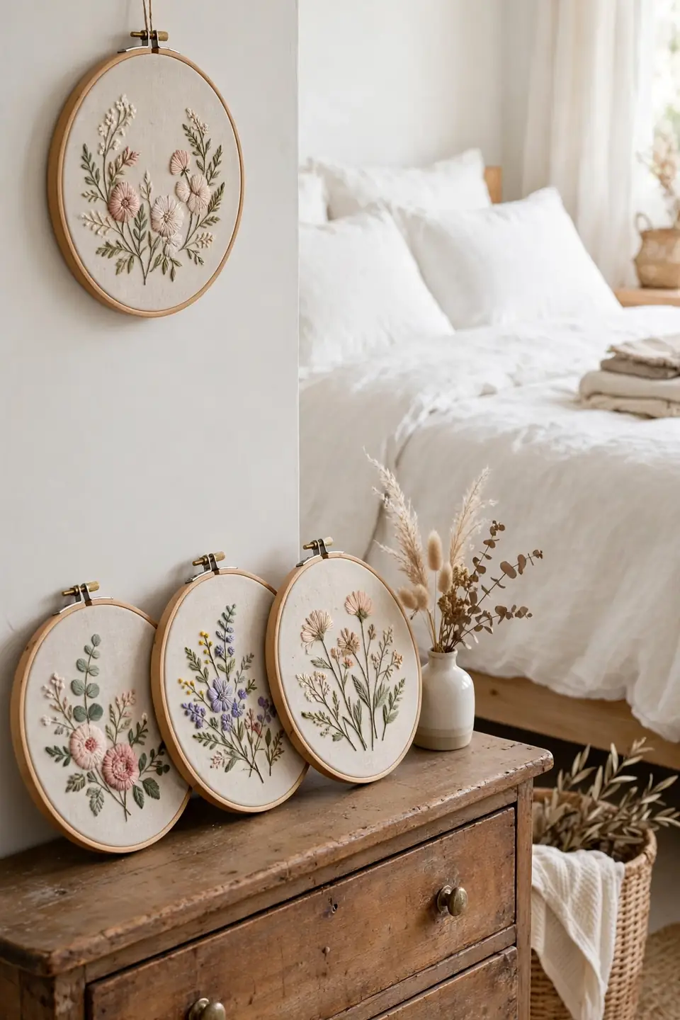 Embroidered Hoop Art