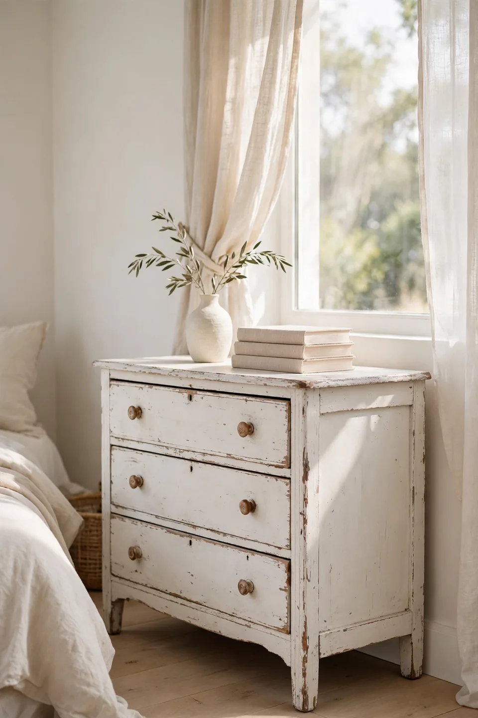 Distressed Wood Dresser