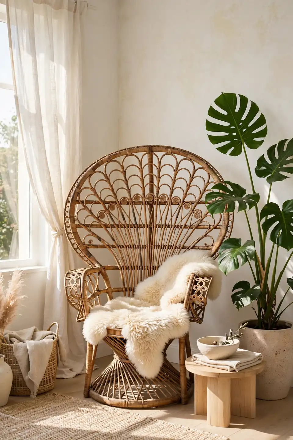 Rattan Peacock Chair
