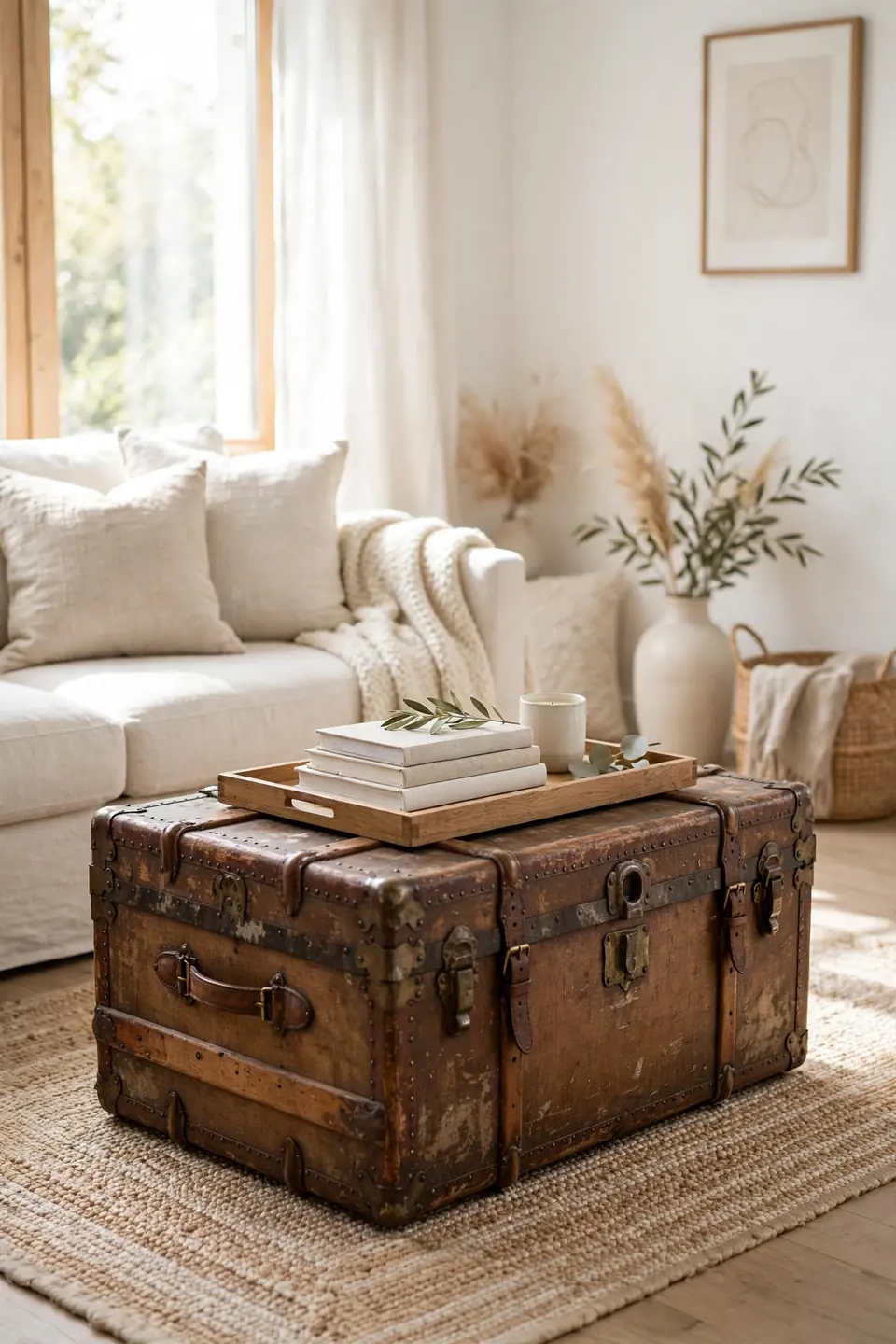 Weathered Trunk Table