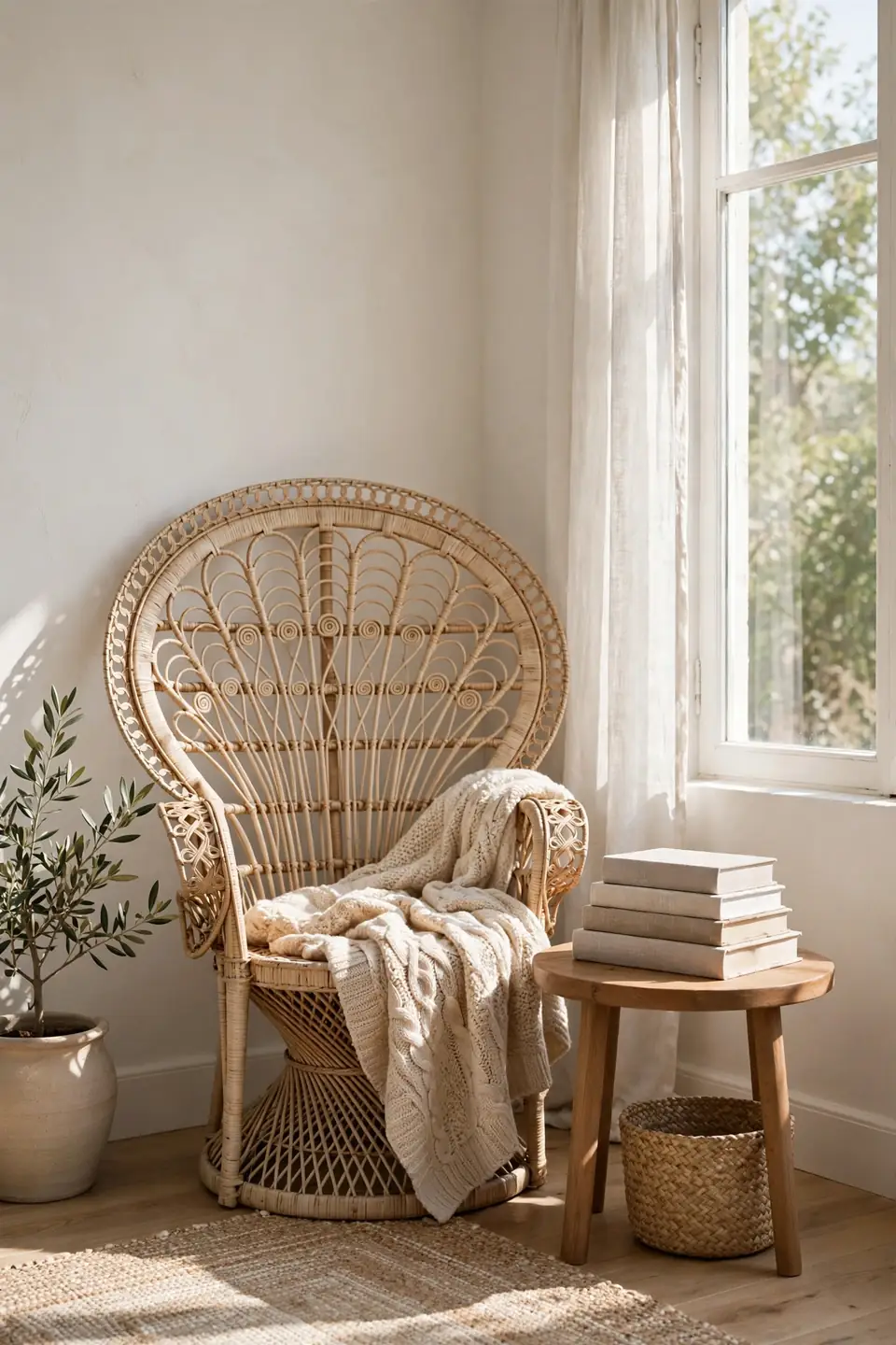 Wicker Reading Nook