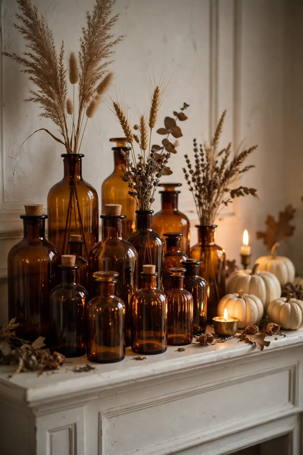 Amber bottle collection