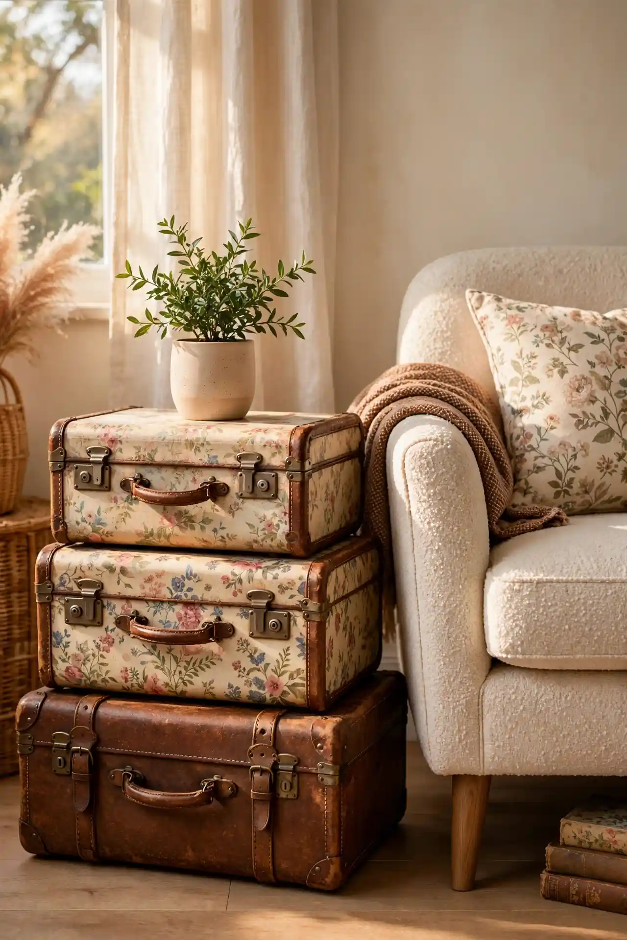 Vintage Suitcase Stack