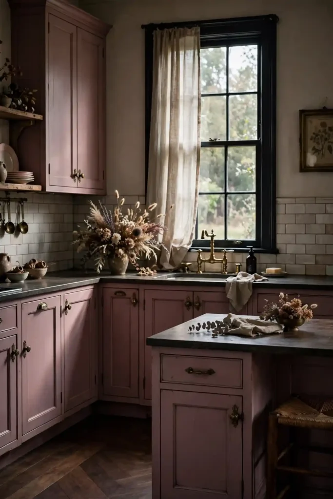 Mauve Pink Vintage Style