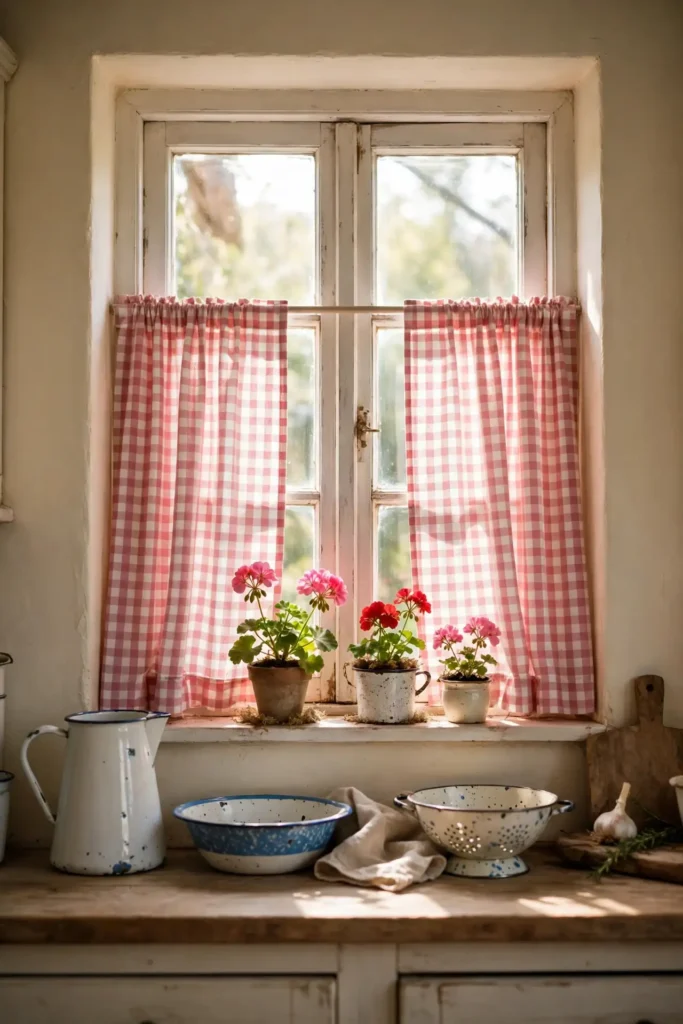 Gingham Curtain Charm