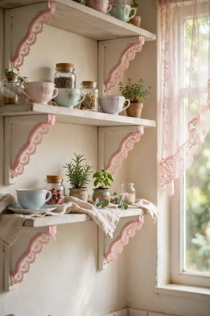 Lace Trim Shelving