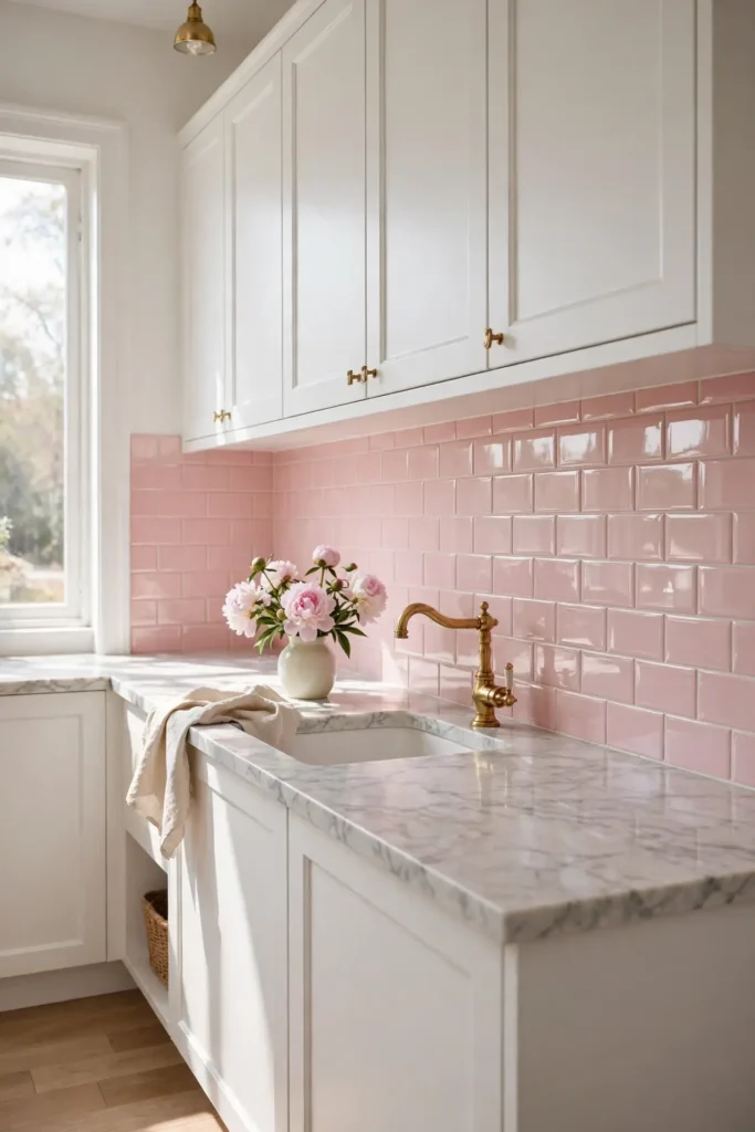 Pastel Tile Backsplash
