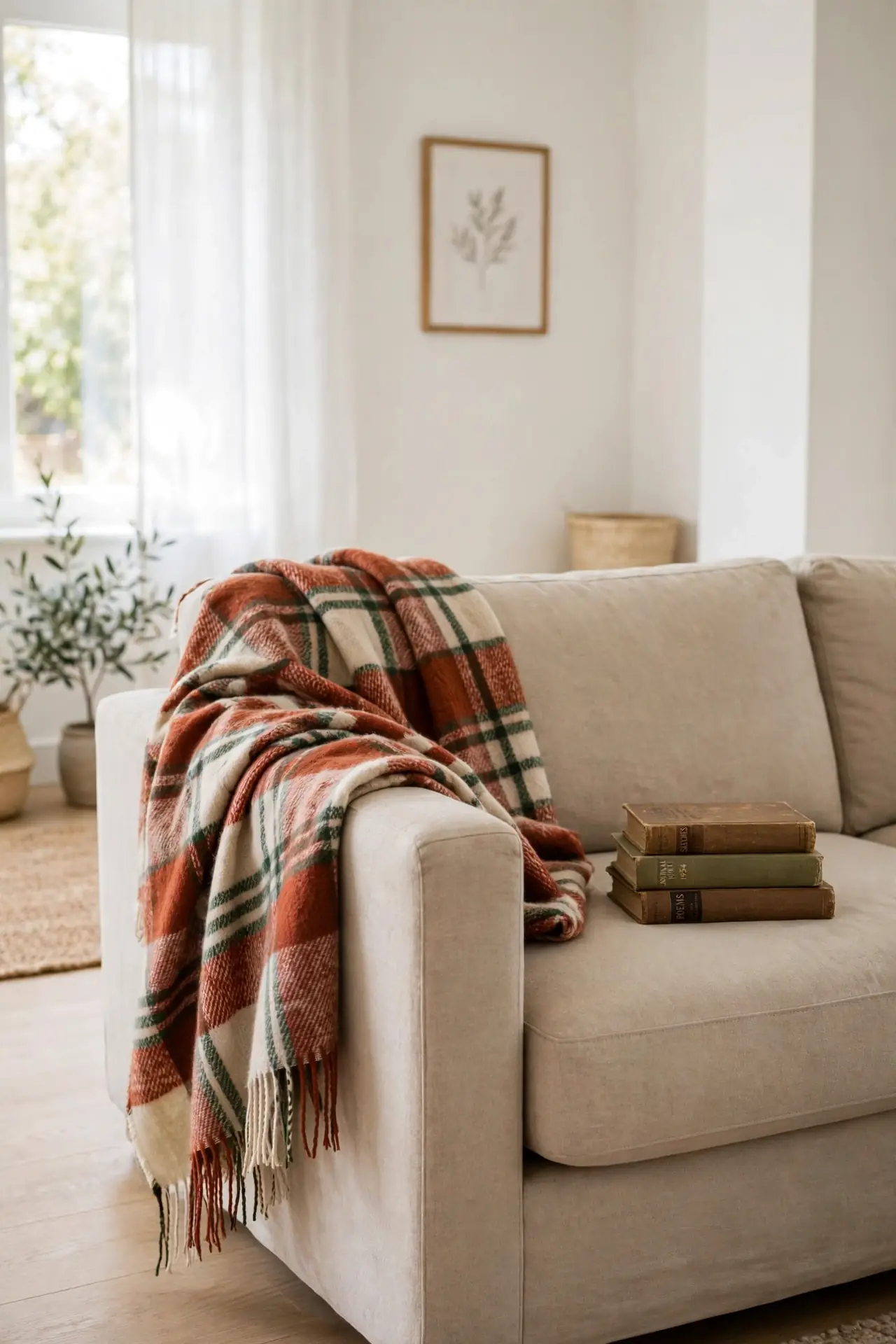 Plaid Throw Accents