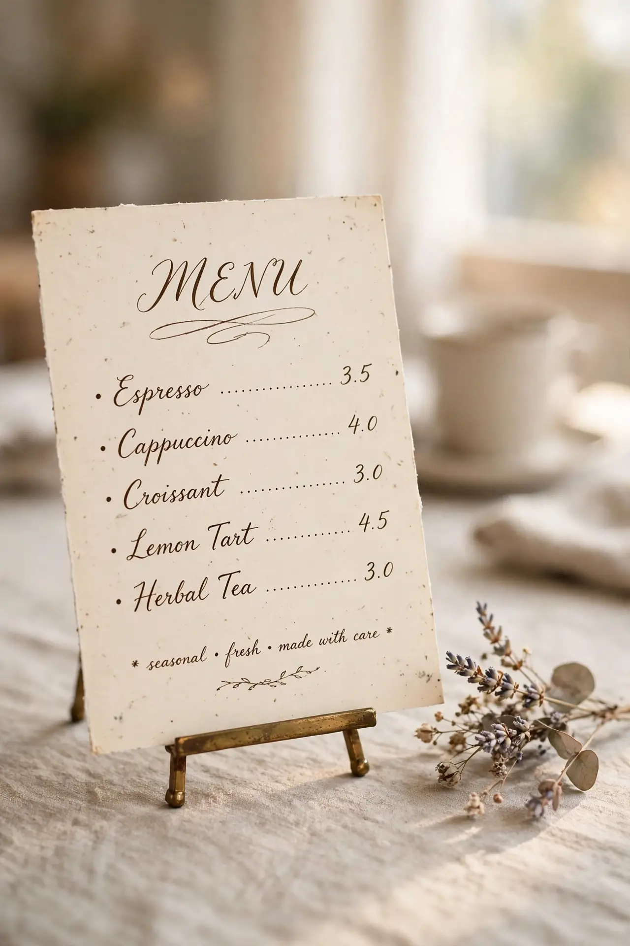 Vintage Menu Cards