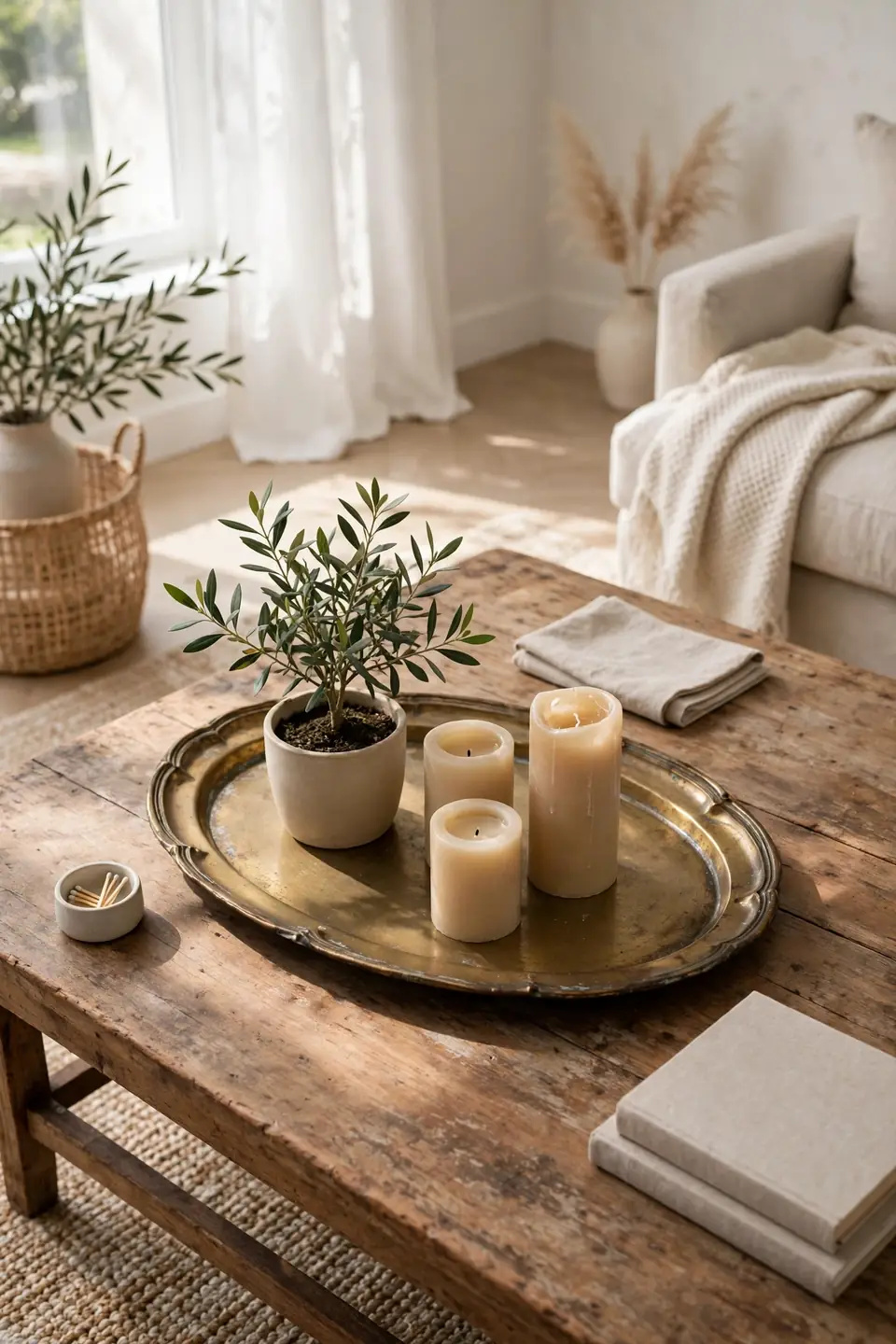 Brass Tray Arrangement
