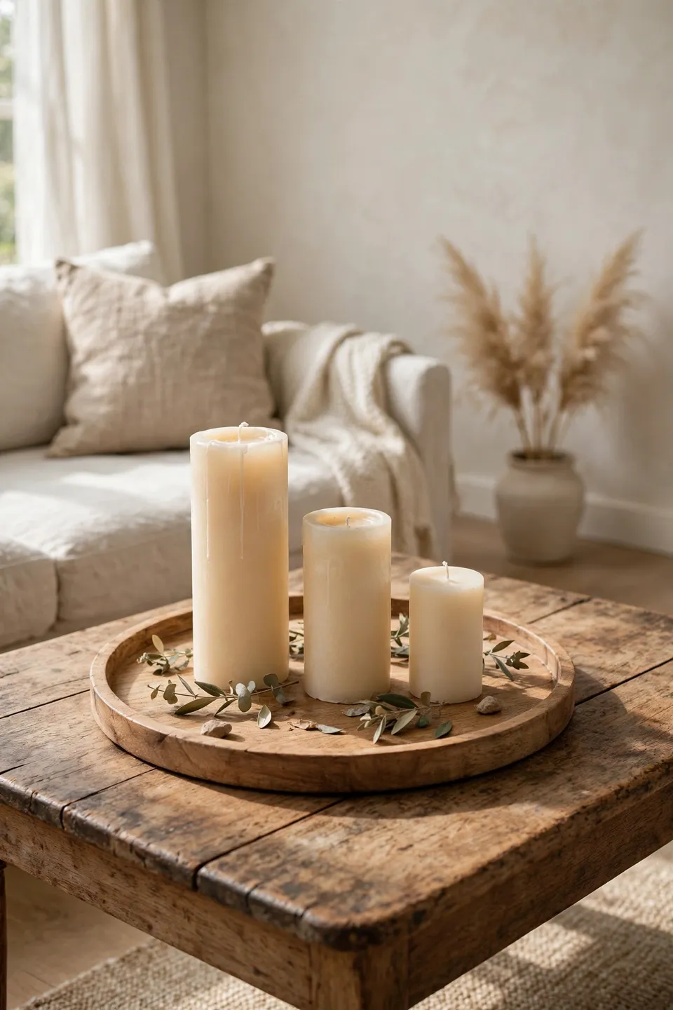 Trays With Candles