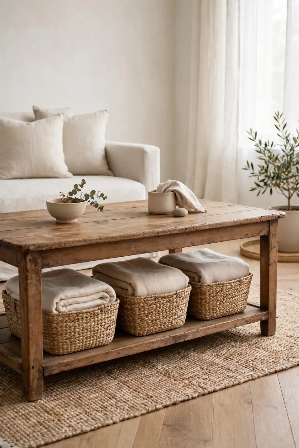 Woven Baskets Below