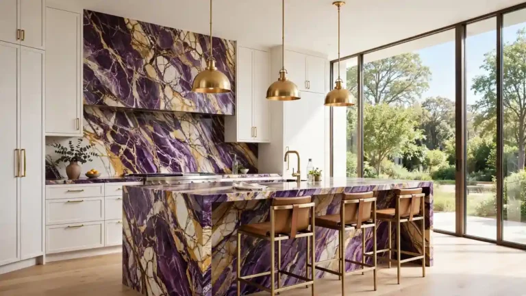 viola marble kitchen design ideas