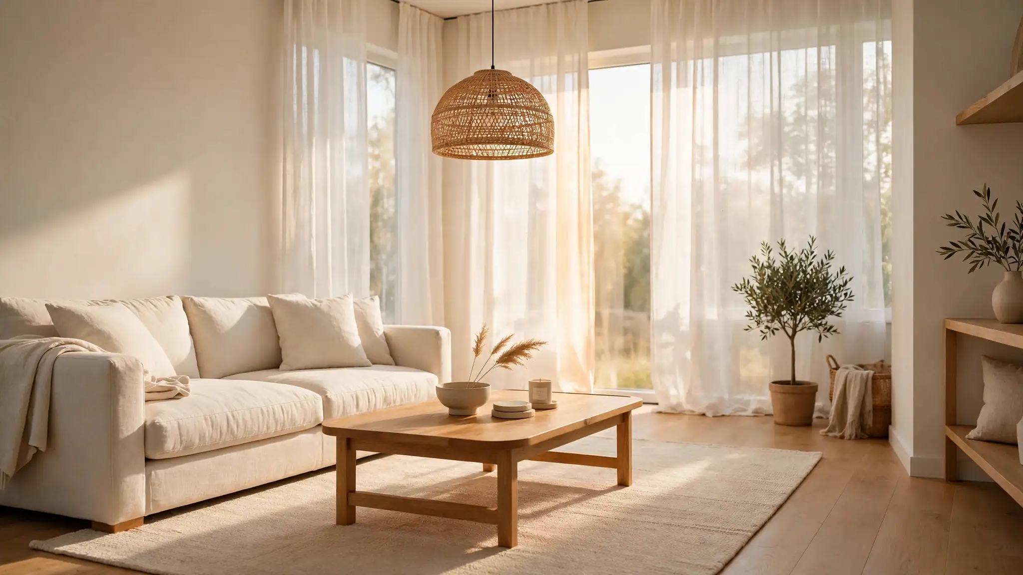 warm minimalist living room ideas