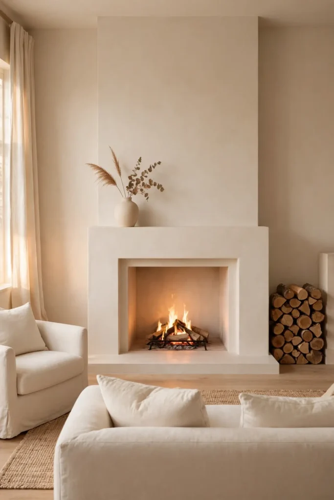 Minimal Fireplace Styling