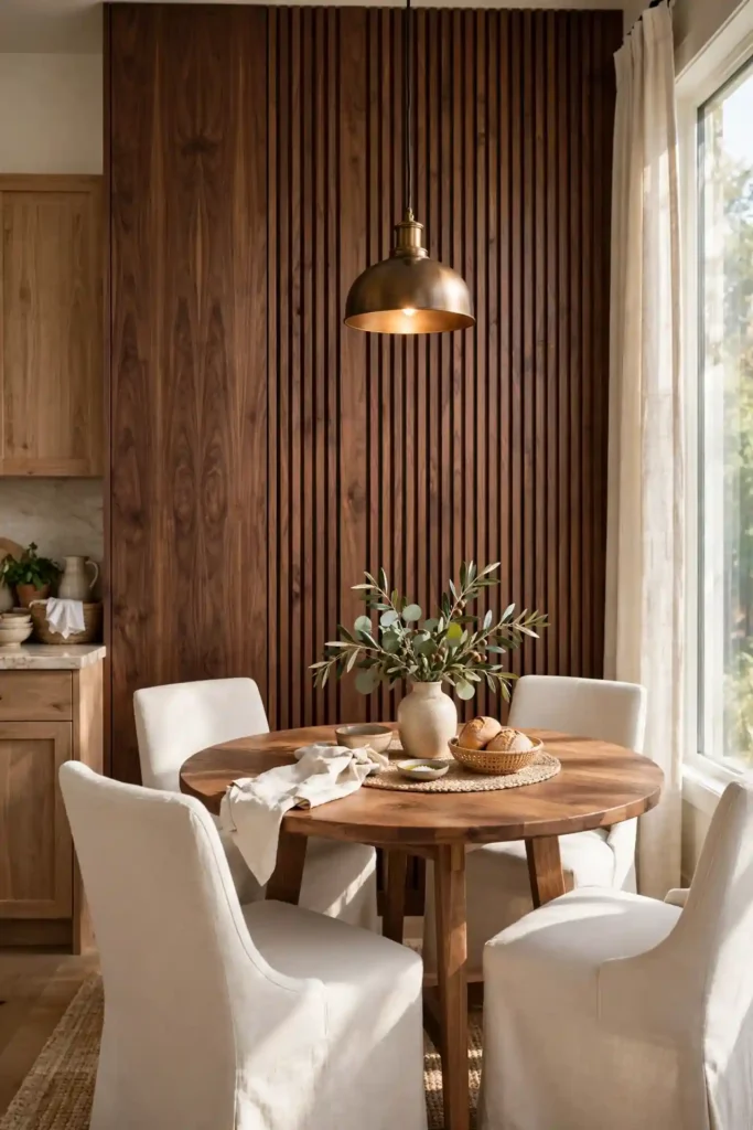Walnut Accent Wall