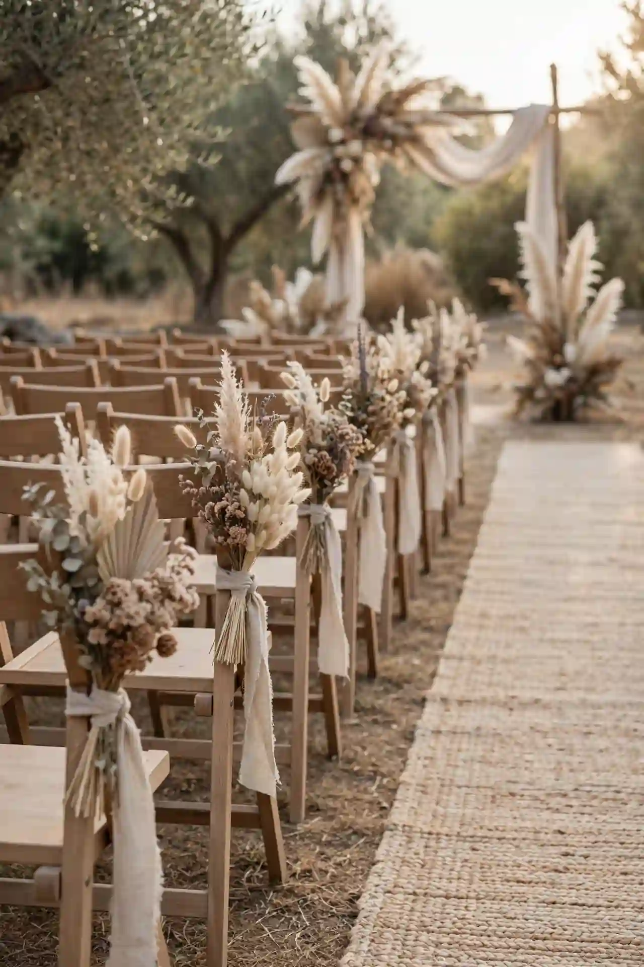 Draped Fabric Aisle