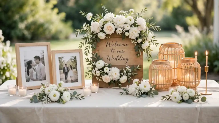 21 Wedding Welcome Table Decor Ideas for a Warm First Impression