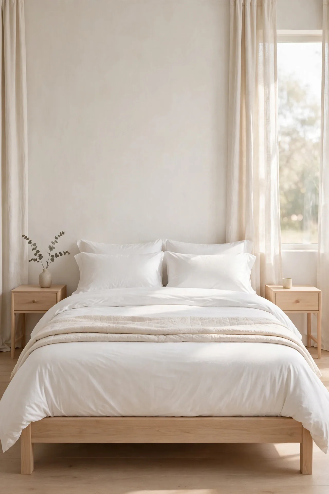 Crisp White Bedding