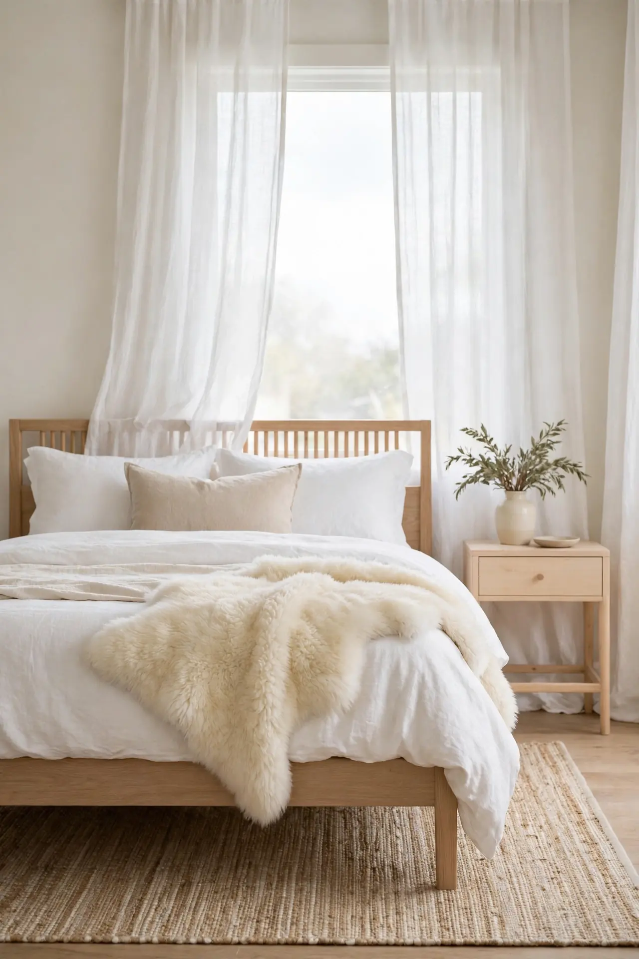 Sheepskin Throw Rug